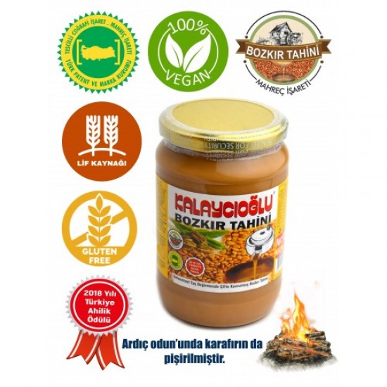 Kalaycıoğlu Kepeksiz Köy Tahini CAM Kavanozda 700gr